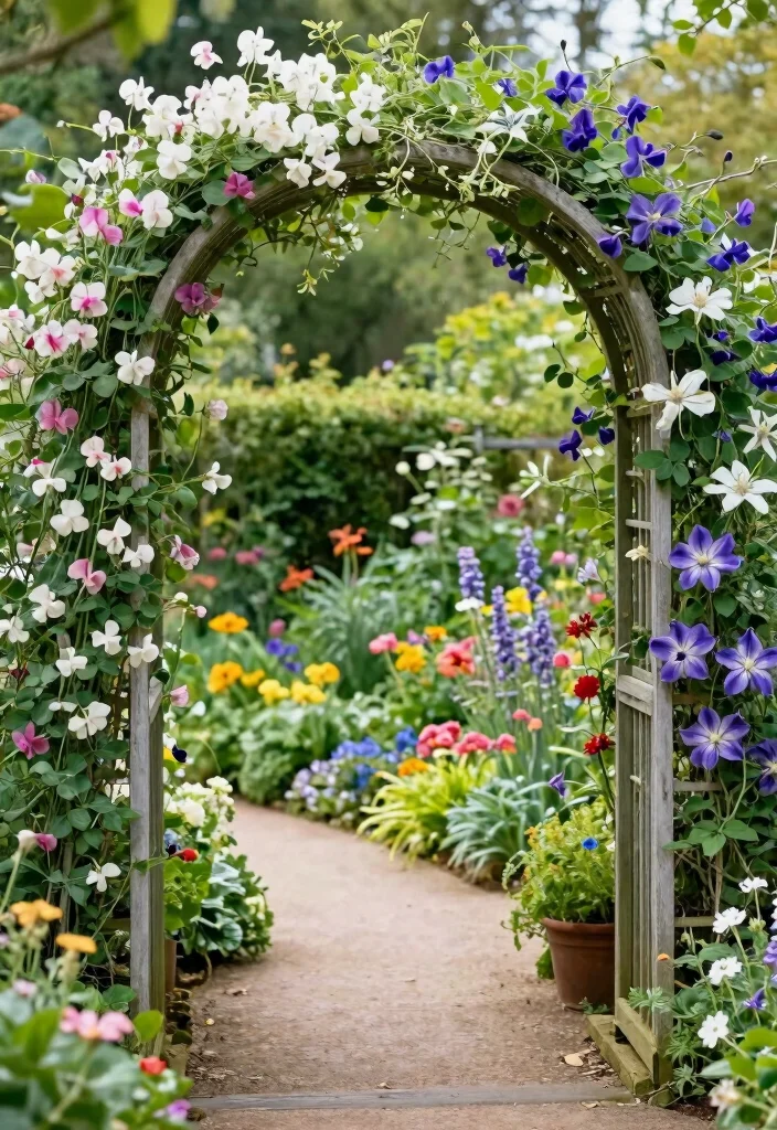 10 Raised Bed Trellis Ideas for Productive Small Gardens - 5. Trellis Arch for Entryways 1