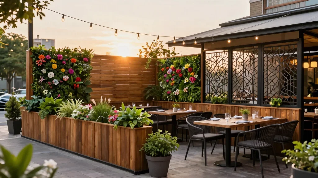 10 Restaurant Patio Fence Ideas for Privacy and Style