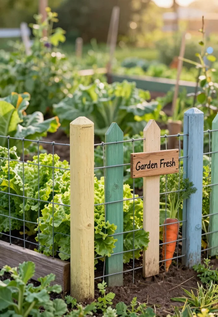 10 Rural Fence Ideas for Country Style Gardens 23 10 Rural Fence Ideas for Country Style Gardens - 3. Vintage Wire and Wood Combo 1