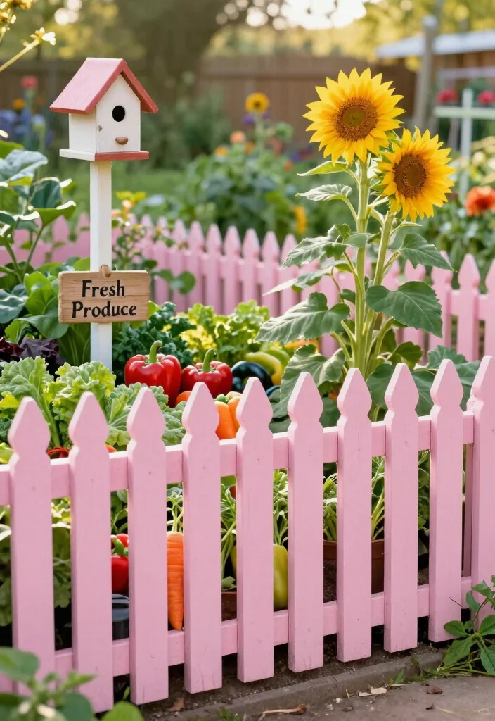 10 Rural Fence Ideas for Country Style Gardens 45 10 Rural Fence Ideas for Country Style Gardens - 5. Painted Picket Fence 1
