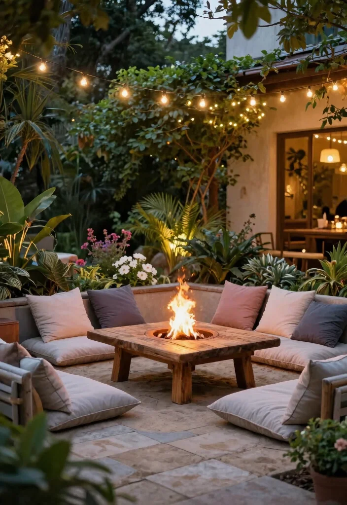 10 Sandstone Patio Ideas for Natural and Timeless Design - 1. Cozy Lounge Area 1