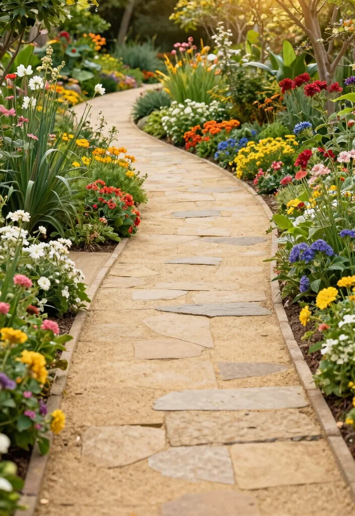10 Sandstone Patio Ideas for Natural and Timeless Design - 2. Pathways of Peace 1