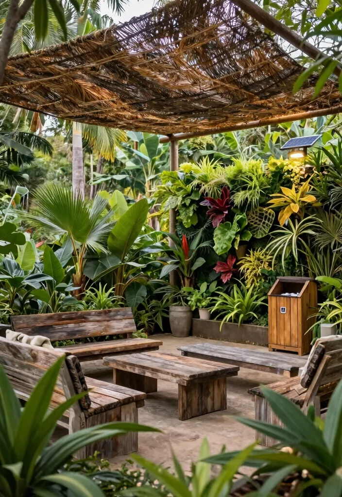 10 Shade Sail Patio Ideas for Flexible Sun Protection - 9. Eco-Friendly Retreat 1