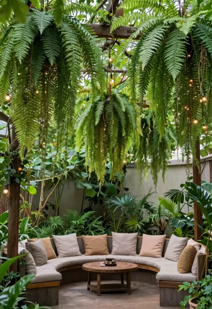 10 Shady Patio Ideas to Stay Cool Outdoors - 9. Hanging Garden Canopy 1