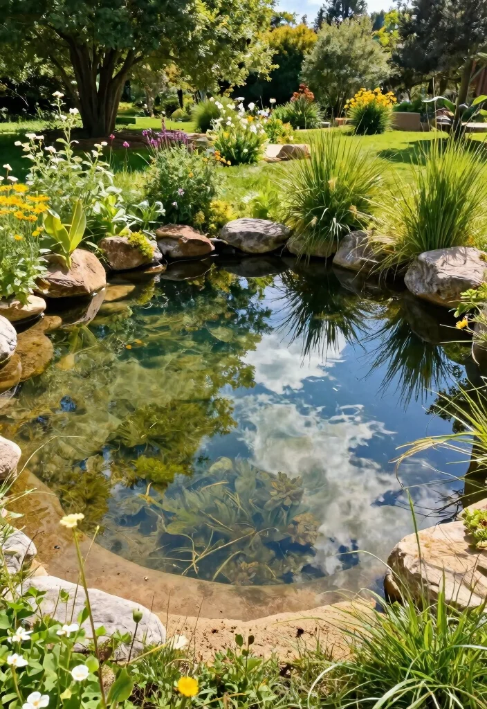 10 Two Acre Backyard Ideas for Large Scale Outdoor Planning - 8. Natural Swimming Pond 1