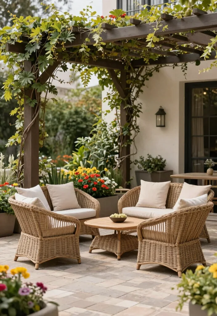 12 Backyard Ideas With Pavers for Clean and Modern Yards - 11. Paver Seating Areas 1