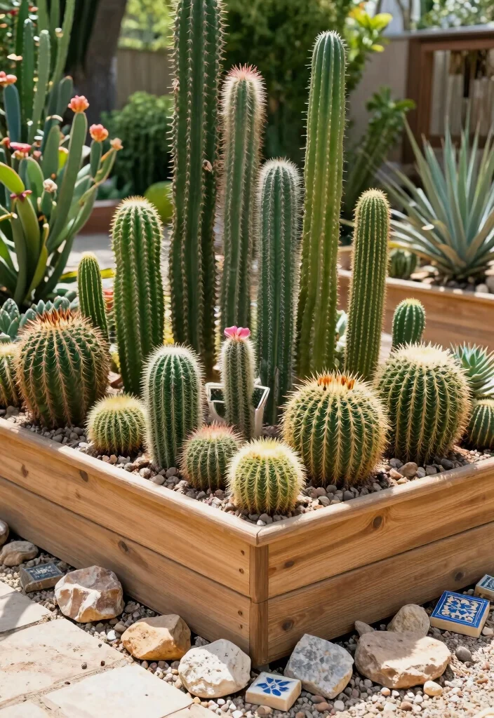 12 Cactus Planter Ideas for Low Maintenance Outdoor Style - 10. Cactus Planter Boxes 1