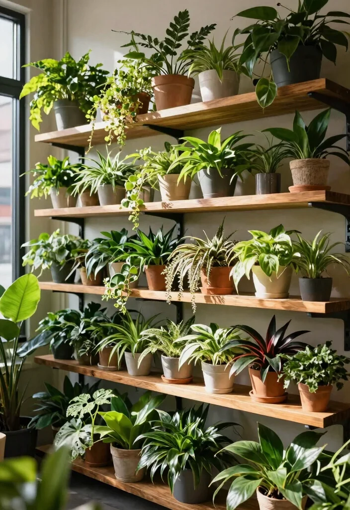 12 Container Planter Ideas for Patios, Porches, and Small Spaces 122 12 Container Planter Ideas for Patios, Porches, and Small Spaces - 12. Urban Jungle Shelves 1