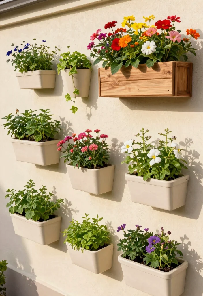 12 Container Planter Ideas for Patios, Porches, and Small Spaces 12 12 Container Planter Ideas for Patios, Porches, and Small Spaces - 2. Wall-Mounted Planters 1