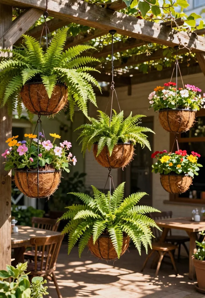 12 Container Planter Ideas for Patios, Porches, and Small Spaces 23 12 Container Planter Ideas for Patios, Porches, and Small Spaces - 3. Hanging Basket Gardens 1