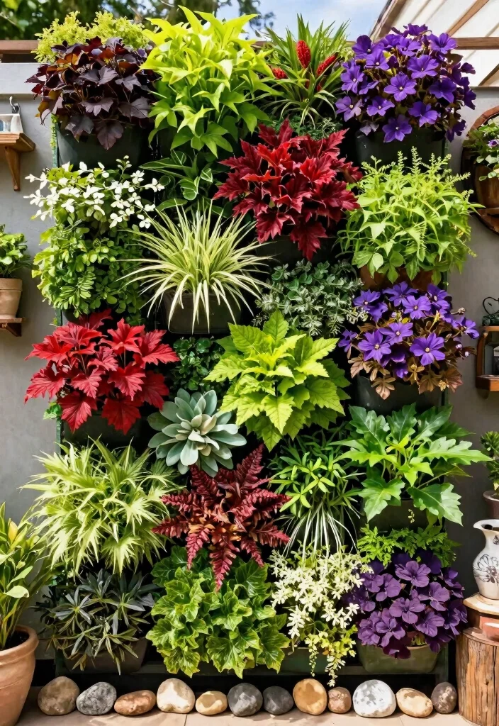12 Container Planter Ideas for Patios, Porches, and Small Spaces 56 12 Container Planter Ideas for Patios, Porches, and Small Spaces - 6. Vertical Garden Walls 1