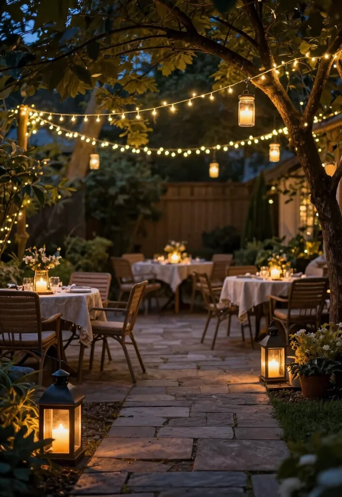 12 Cozy Backyard Landscaping Ideas for Relaxed Outdoor Living 45 12 Cozy Backyard Landscaping Ideas for Relaxed Outdoor Living - 5. Soft Lighting for Magical Evenings 1