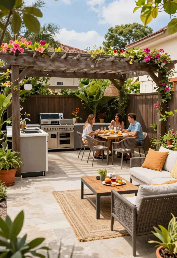 12 Mediterranean Backyard Ideas for Warm and Inviting Spaces 122 12 Mediterranean Backyard Ideas for Warm and Inviting Spaces - 12. Multi-Functional Outdoor Spaces 1