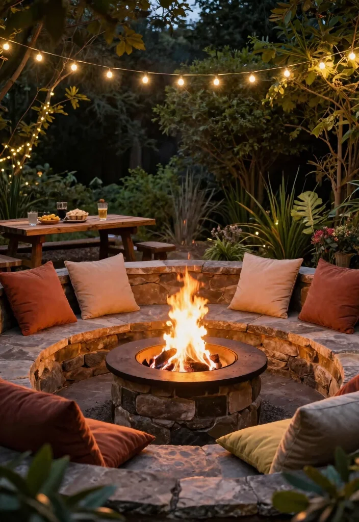 12 Mediterranean Backyard Ideas for Warm and Inviting Spaces 45 12 Mediterranean Backyard Ideas for Warm and Inviting Spaces - 5. Cozy Fire Pit Area 1