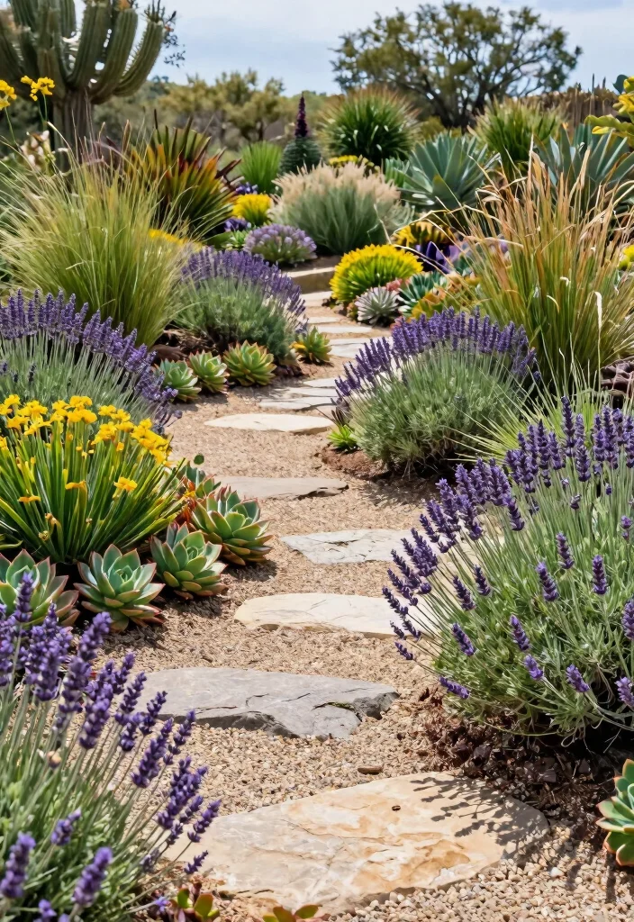 12 Mediterranean Backyard Ideas for Warm and Inviting Spaces 56 12 Mediterranean Backyard Ideas for Warm and Inviting Spaces - 6. Drought-Tolerant Landscaping 1