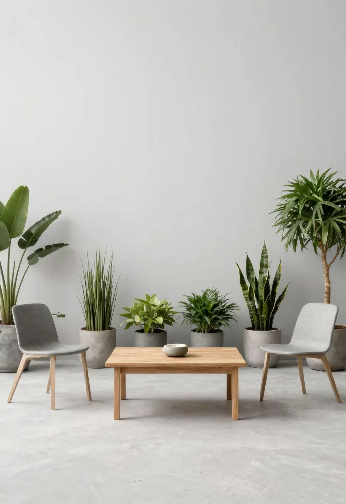 12 Modern Patio Ideas for Clean Outdoor Living - 3. Minimalist Decor with a Purpose 1