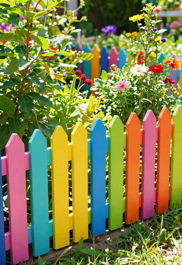 12 Outdoor Garden Fence Ideas for Style and Protection 34 12 Outdoor Garden Fence Ideas for Style and Protection 4. Colorful Vinyl Fencing 0