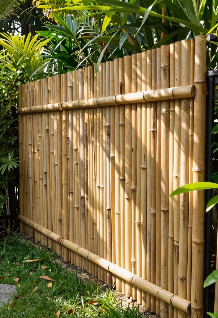 12 Outdoor Garden Fence Ideas for Style and Protection 67 12 Outdoor Garden Fence Ideas for Style and Protection 7. Eco Friendly Bamboo Fencing 0