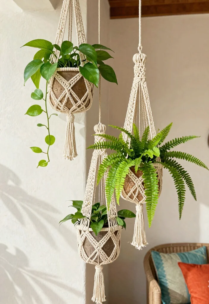 12 Outdoor Hanging Planter Ideas for Small Patios and Porches 1 12 Outdoor Hanging Planter Ideas for Small Patios and Porches 1. Macram Hanger for Boho Charm 0