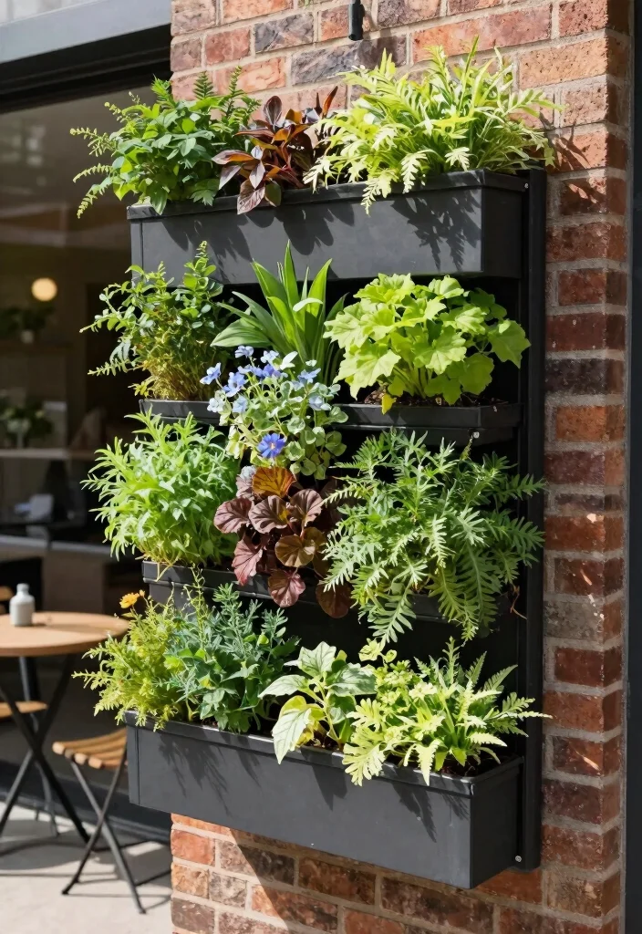 12 Outdoor Hanging Planter Ideas for Small Patios and Porches 78 12 Outdoor Hanging Planter Ideas for Small Patios and Porches 8. Vertical Garden Planters 0