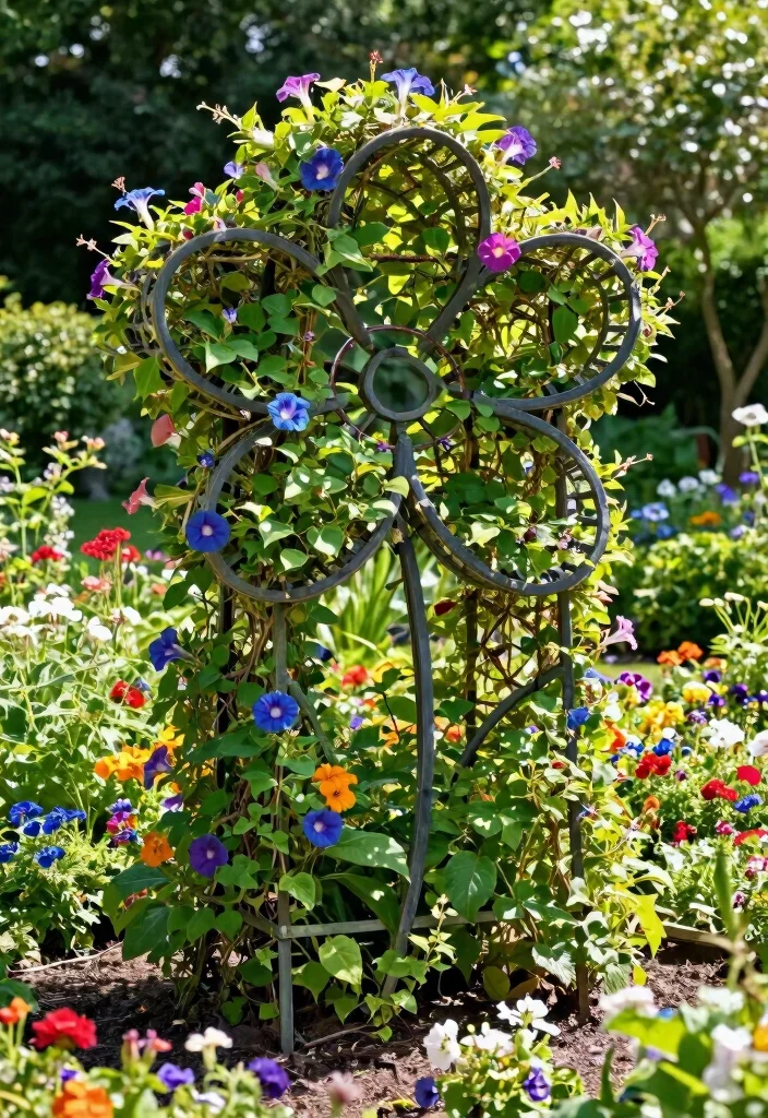 12 Outdoor Trellis Ideas for Functional Garden Design 100 12 Outdoor Trellis Ideas for Functional Garden Design 10. Garden Sculpture Trellis 0