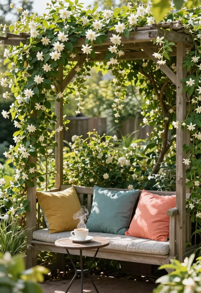 12 Outdoor Trellis Ideas for Functional Garden Design 89 12 Outdoor Trellis Ideas for Functional Garden Design 9. Trellis with Built in Seating 0