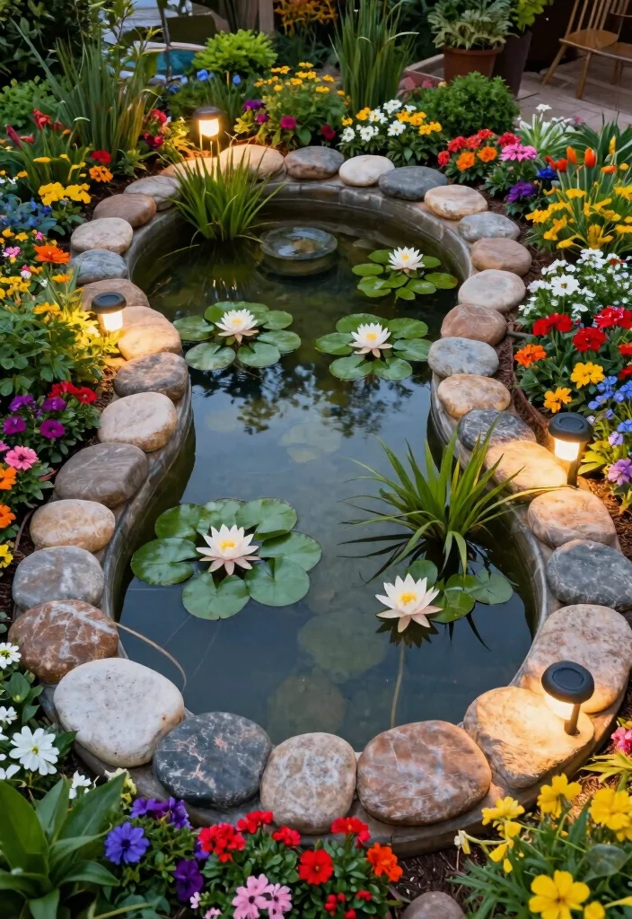 12 Pond Backyard Ideas for Peaceful Garden Landscapes - 2. Raised Pond Design 1