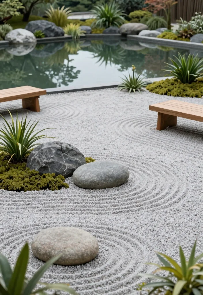 12 Pond Backyard Ideas for Peaceful Garden Landscapes - 9. Zen Garden Pond 1