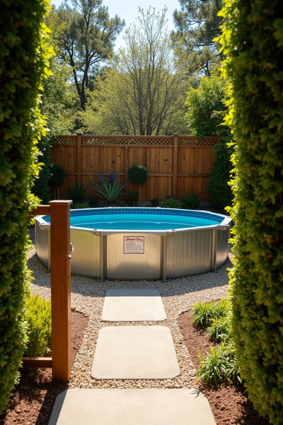 above ground wall fence exceptions