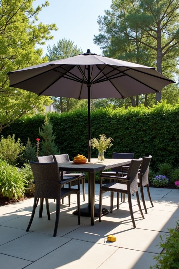 canopy size determines shade coverage
