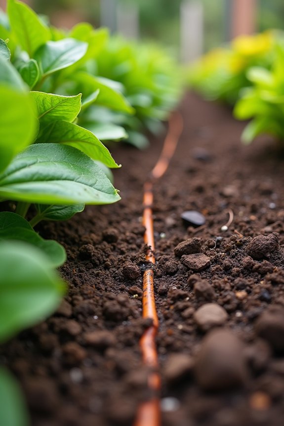 How to Grow Flowers Successfully in Mulch 1 clear mulch expose soil moisture check