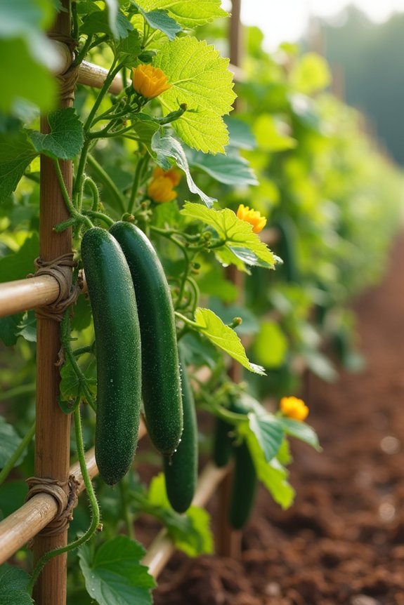 Do Cucumbers Need a Trellis to Grow? 6 disease resistant trellis cucumbers yield high