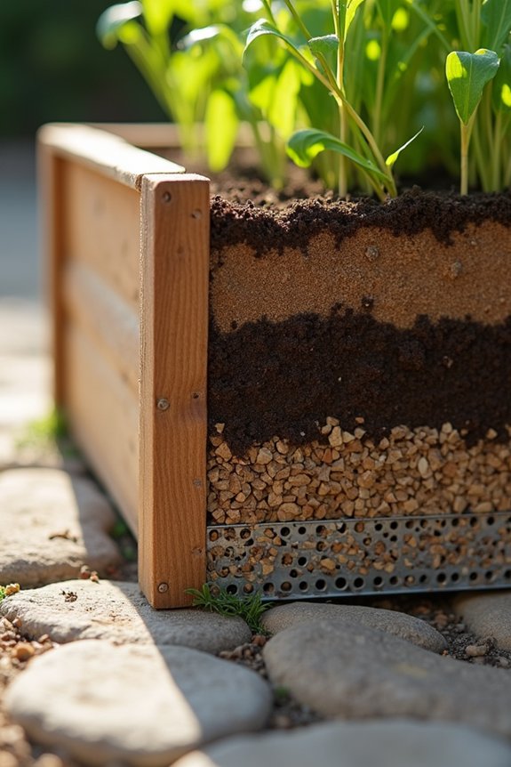 Do Planter Boxes Need Drainage? 7 gravel drainage base beneath soil