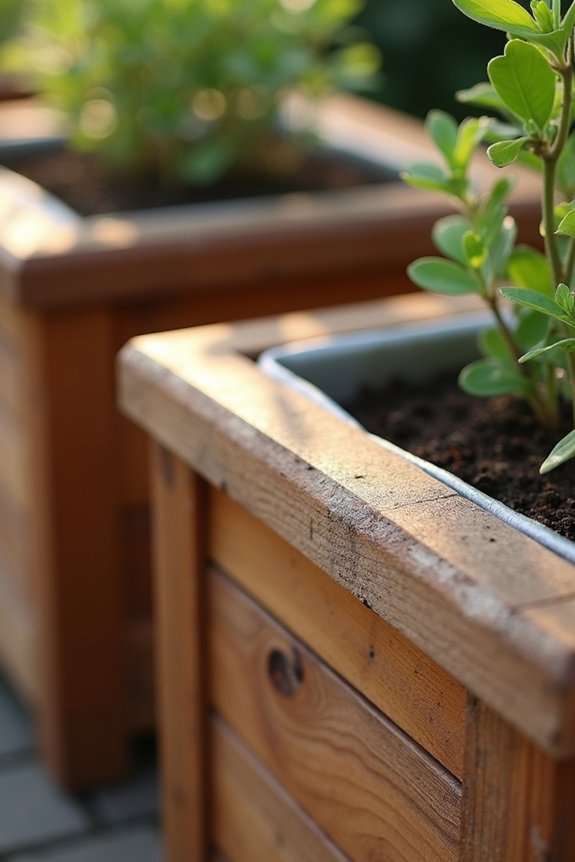 liner protects wood from moisture