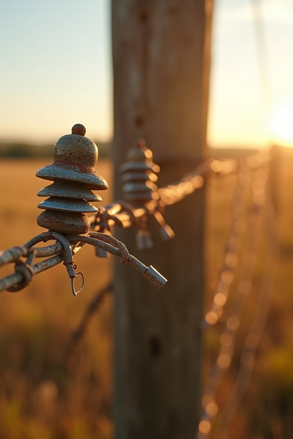 resistance drains fence voltage across sections