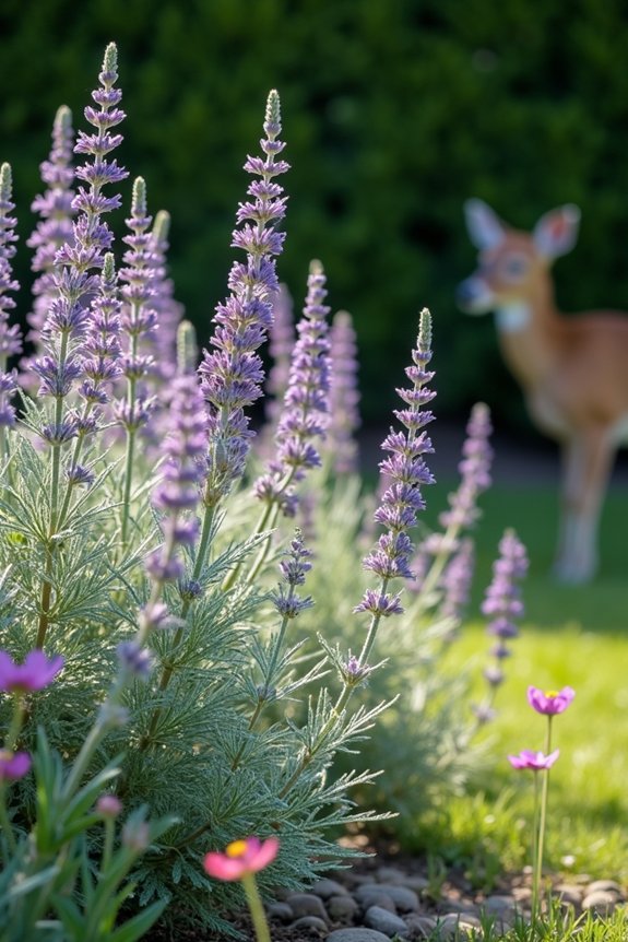 7 Flowers Deer Won't Touch in Your Garden 4 russian sage silvery deer resistant perennial