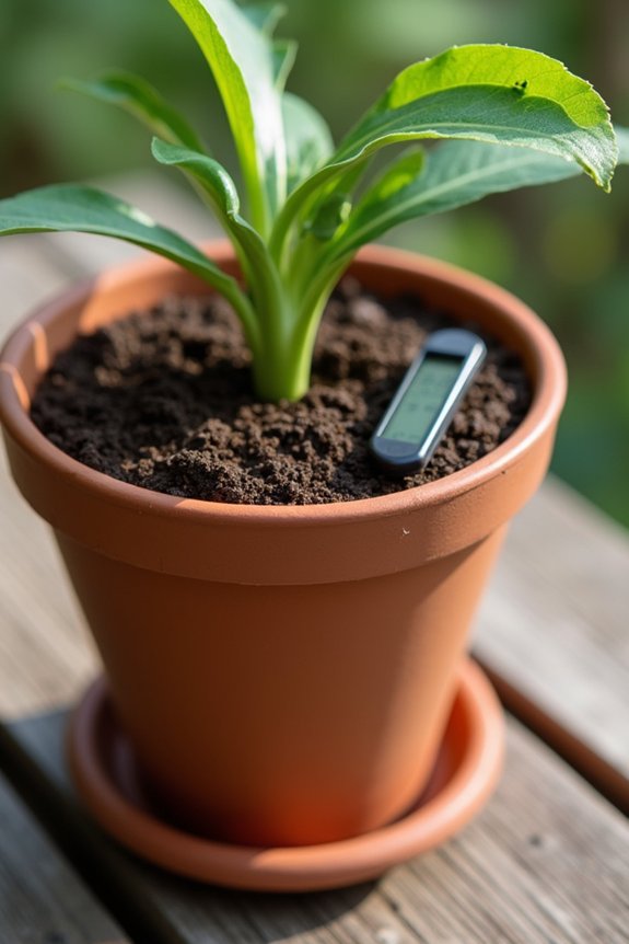 soil moisture guides watering decisions