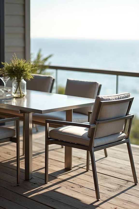 The 7 Most Durable Kinds of Patio Furniture That Last the Longest 5 stainless steel withstands coastal corrosion