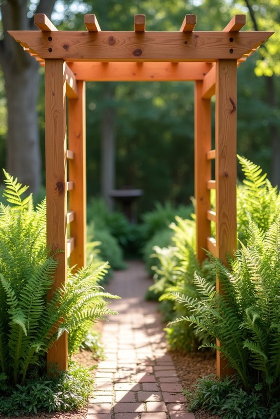 sturdy wood frame trellis construction