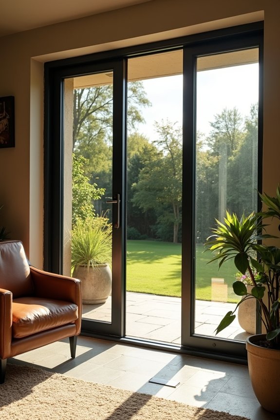triple glazed european patio doors