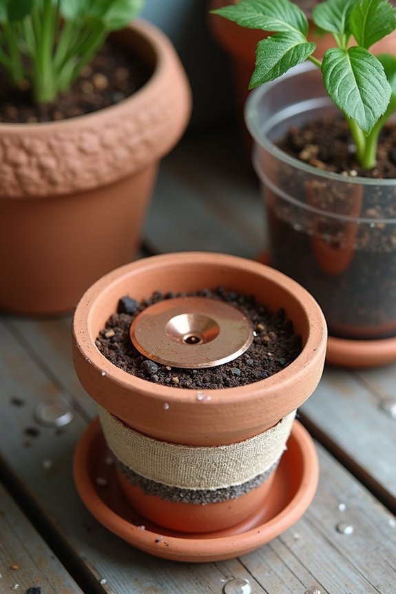 two pot insert or drilled drainage