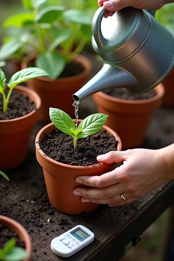water deeply check soil daily