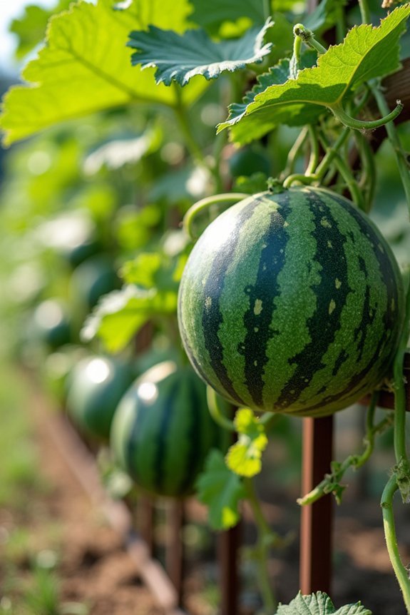 water deeply then reduce irrigation